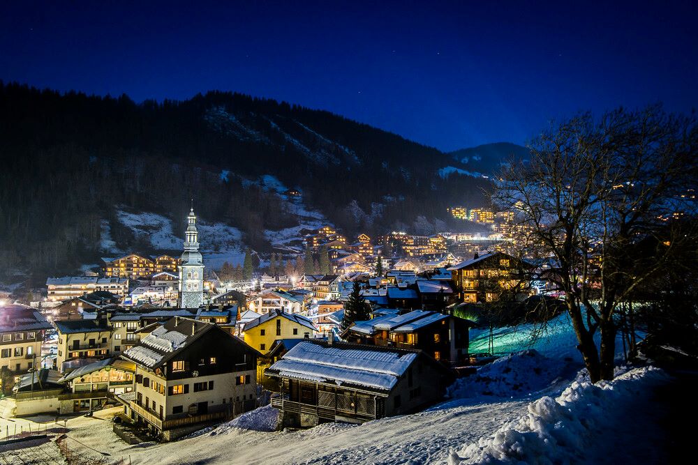Night Time shot of La Clusaz | Ski Holidays Everyone Will Love