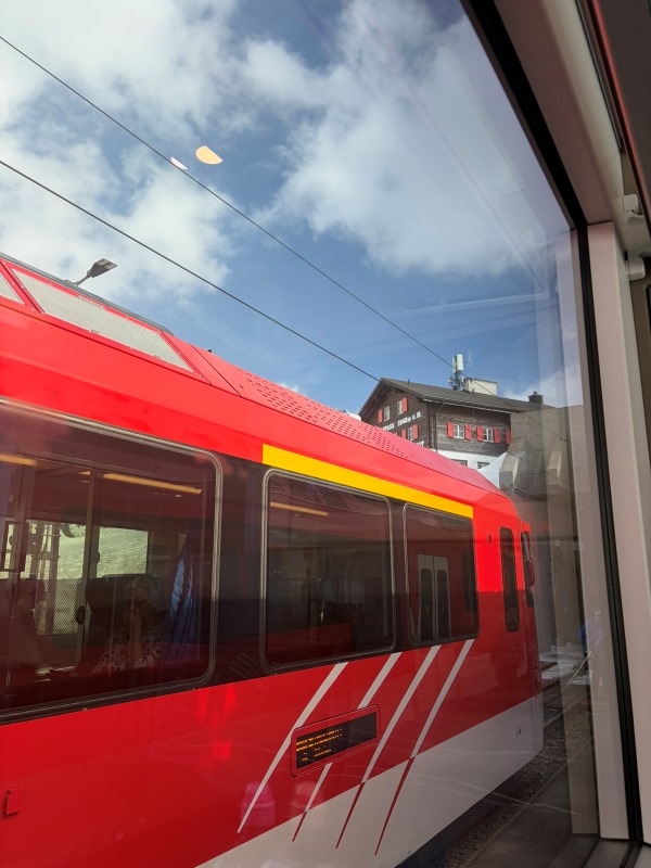 Matterhorn Gotthard Bahn train to Andermatt