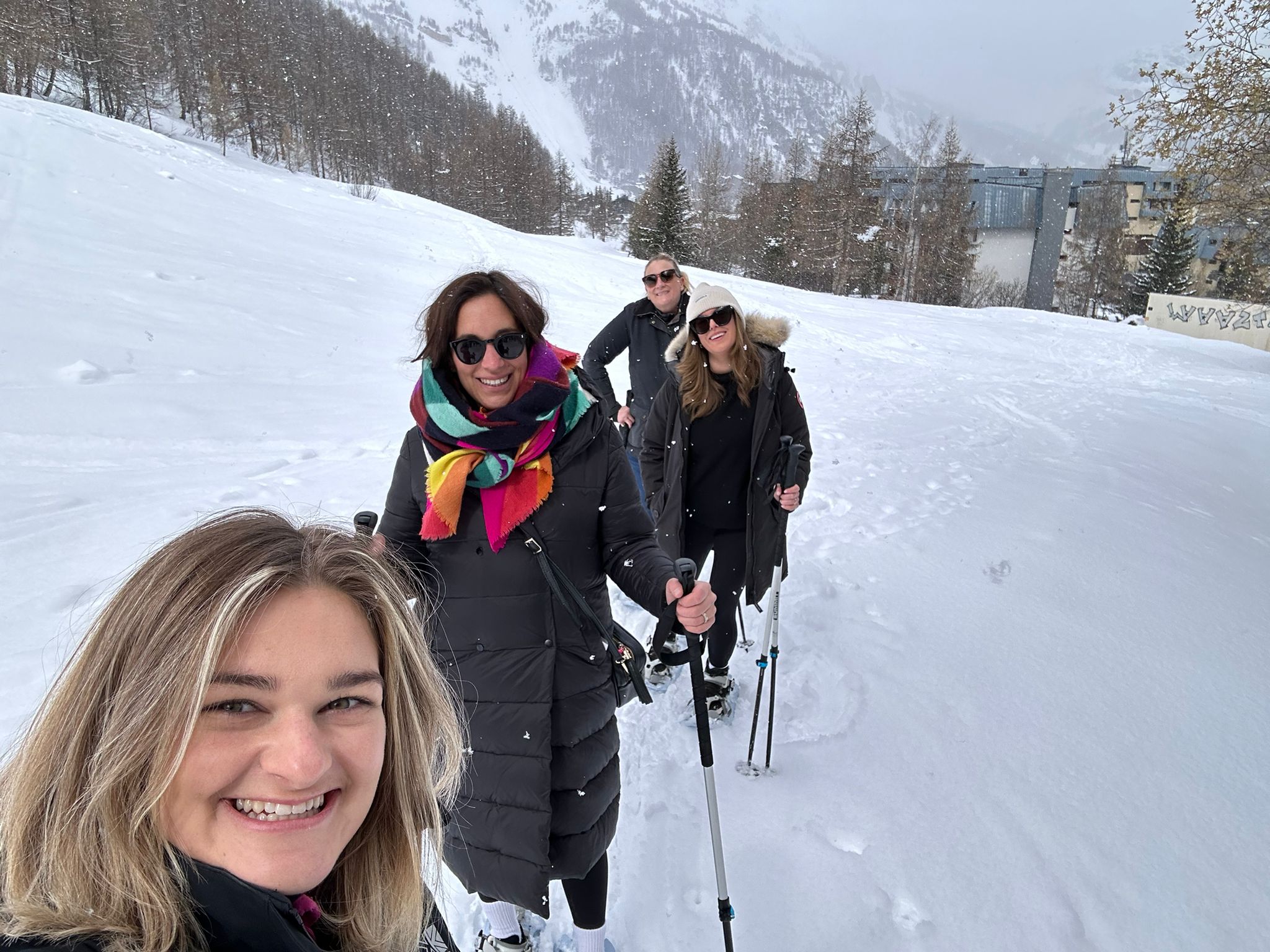 All smiles on the Experimental Chalet trip to Paris and Val d'Isère