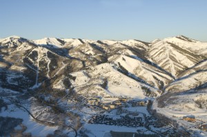 The Canyons Resort from high above