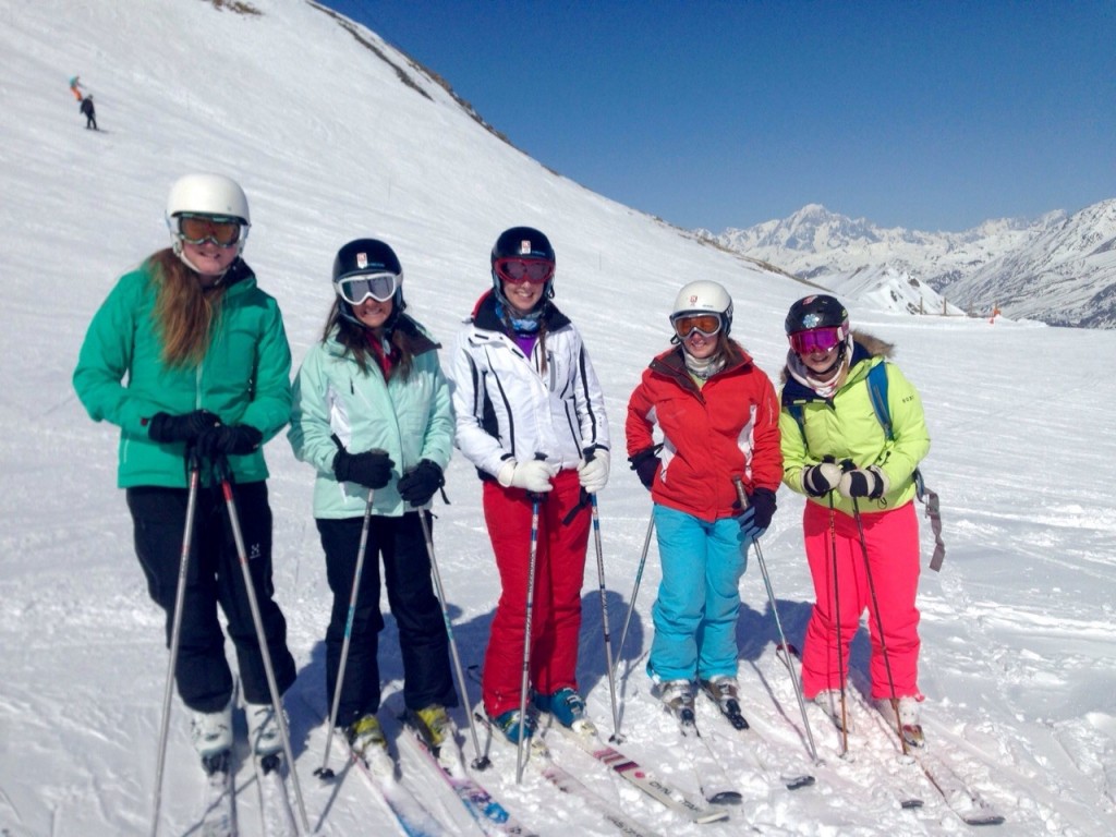 Blue skies for day one on the mountain