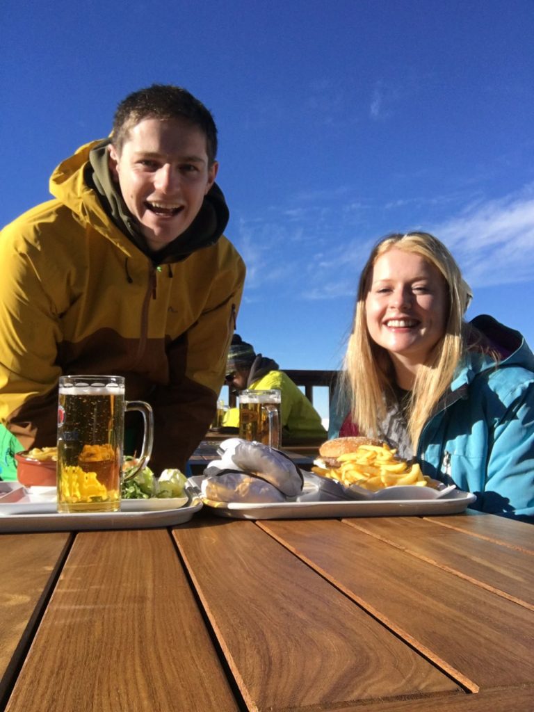 Adam & Karen enjoying a sunny lunch