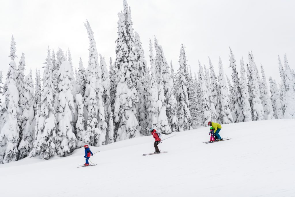 Family Skiing Silver Star