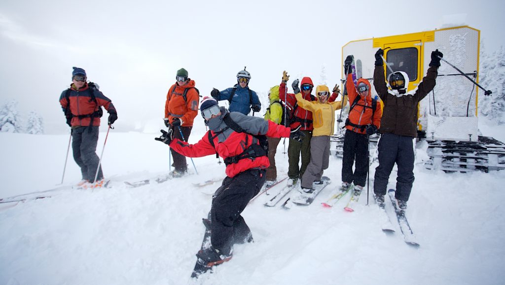 Cat skiing in Revelstoke, BC
