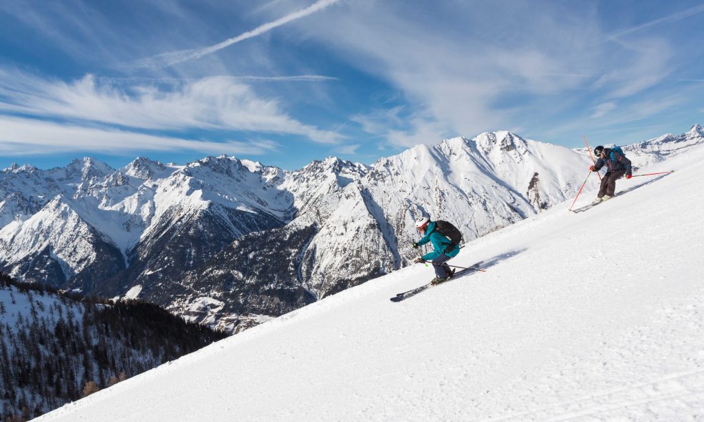 Skiing in Verbier